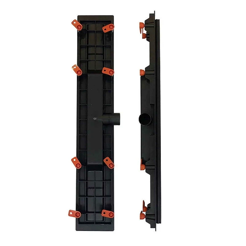 Душевой лоток Veconi Harmony Black 550 V550HB с Черной матовой решеткой