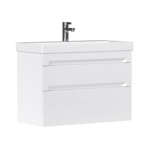 Тумба под раковину Equil Corner 80 tpCRNR80.2Y-06 подвесная цвет Белый