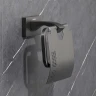 Держатель туалетной бумаги Gappo G0703-9 с крышкой цвет Оружейная сталь