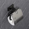 Держатель туалетной бумаги Gappo G0703-9 с крышкой цвет Оружейная сталь