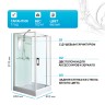 Душевая кабина River Tana 80x80 Б/К 10000001709 с поддоном