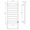 Электрический полотенцесушитель Comfysan Scola EC-10 100x50 016760 Белый матовый