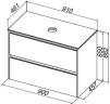 Столешница под раковину Allen Brau Activity 90 1.34023.K цвет Искусственный камень белый