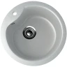Кухонная мойка Ulgran Classic U-102-310 Серая искусственный камень (литьевой мрамор) встраиваемый