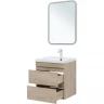Тумба под раковину Aquanet Нота New 58 334197 подвесная Дуб светлый МДФ / ЛДСП