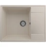 Кухонная мойка Ulgran Quartz Prima 605-02 Лен искусственный камень (литьевой мрамор) встраиваемый