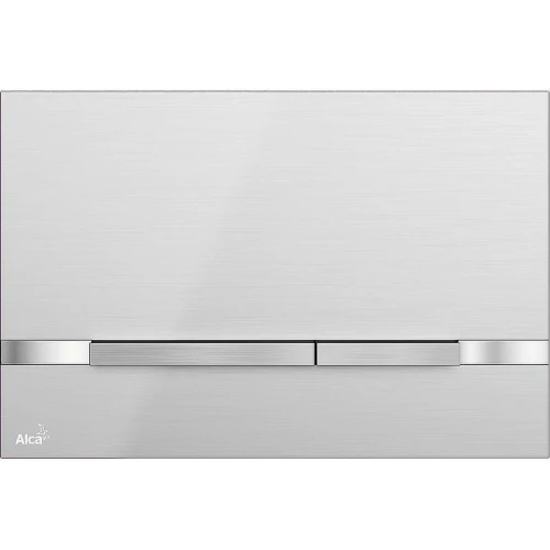 Кнопка смыва для инсталляции Alcaplast Flat Inox STRIPE-INOX Хром