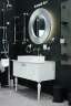 Зеркало Boheme Armadi Art Shine 82 528-W Light с подсветкой Белое стекло