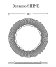 Зеркало Boheme Armadi Art Shine 82 528-W Light с подсветкой Белое стекло