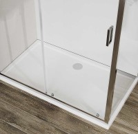 Душевой уголок Vincea City 110x90 VSR-5CT9011CL профиль Хром стекло прозрачное