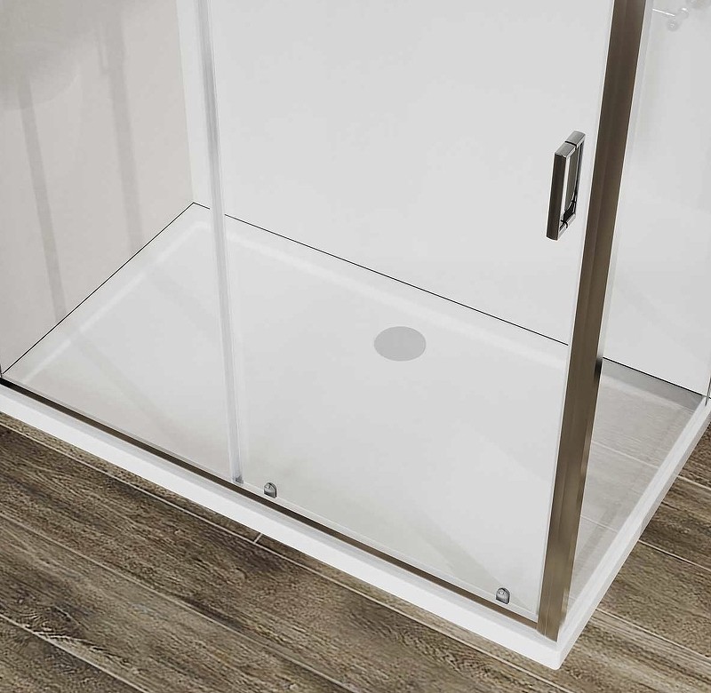 Душевой уголок Vincea City 110x90 VSR-5CT9011CL профиль Хром стекло прозрачное