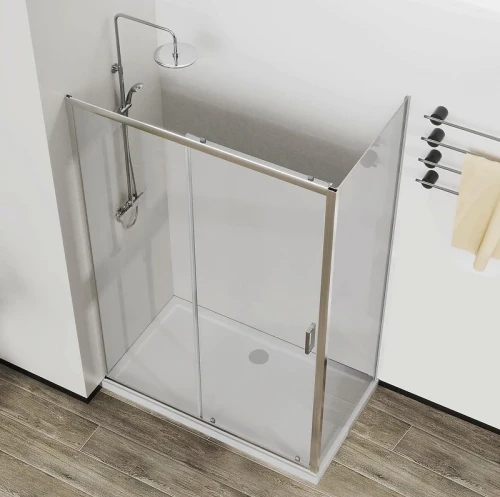 Душевой уголок Vincea City 110x90 VSR-5CT9011CL профиль Хром стекло прозрачное