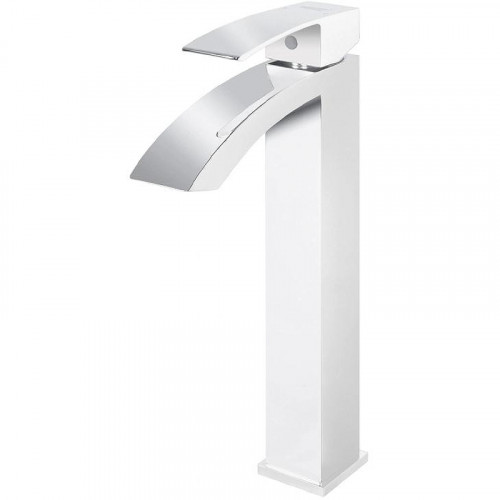 Смеситель для раковины Grocenberg GB3007WC Белый Хром