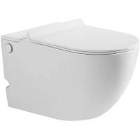 Комплект унитаза с инсталляцией SantiLine SL-5031 подвесной Белый с сиденьем Микролифт фаянс подвесной