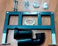 Комплект унитаза с инсталляцией SantiLine SL-5031 подвесной Белый с сиденьем Микролифт фаянс подвесной