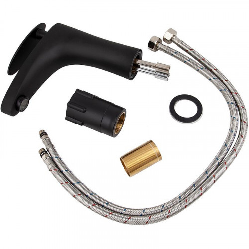 Смеситель для раковины Kaiser Star 02011-2 Черный матовый латунь