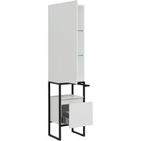 Шкаф пенал Allen Brau Priority 40 L 1.31006.WM Белый матовый МДФ / ЛДСП