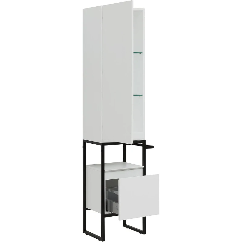 Шкаф пенал Allen Brau Priority 40 L 1.31006.WM Белый матовый МДФ / ЛДСП