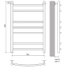 Водяной полотенцесушитель Melodia della vita Classica Eco 50x80 П7 MTRCO5080wt Белый