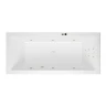 Акриловая ванна Excellent Heaven Slim 180x80 WAEX.HEV18S.LINE.BR цвет Белый с гидромассажем форсунки Бронза