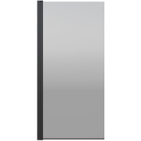 Шторка на ванну Berges River S Black 80х145 065016 профиль Черный матовый стекло тонированное