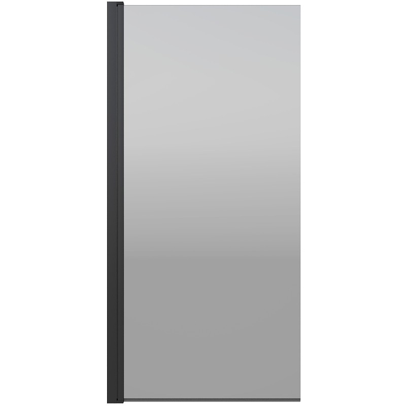 Шторка на ванну Berges River S Black 80х145 065016 профиль Черный матовый стекло тонированное