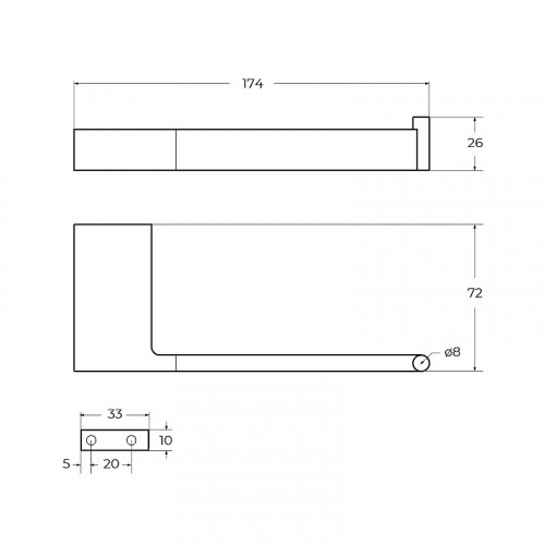 Держатель туалетной бумаги Cezares Slider SLIDER-PH1-NOP Черный матовый