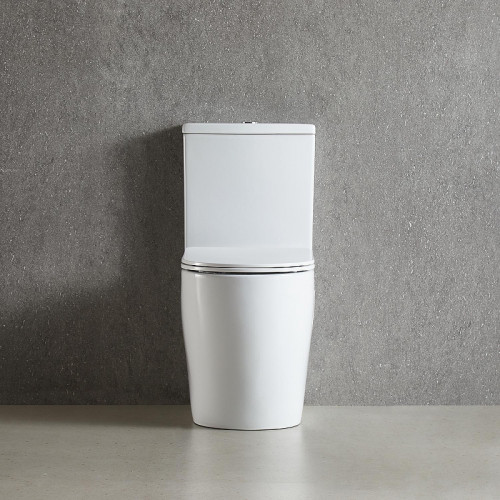 Унитаз компакт Azario Lumo Торнадо AZ-1253ST цвет Белый с бачком и сиденьем Микролифт