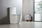 Унитаз компакт Azario Lumo Торнадо AZ-1253ST цвет Белый с бачком и сиденьем Микролифт