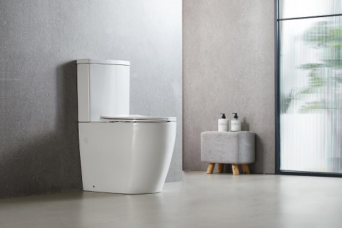 Унитаз компакт Azario Lumo Торнадо AZ-1253ST цвет Белый с бачком и сиденьем Микролифт