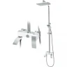 Душевая система Hansberge Cubito H5077W1 Хром Белая