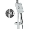 Душевая система Hansberge Cubito H5077W1 Хром Белая