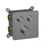 Смеситель для душа AQUAme AQM8811GM с термостатом цвет Шлифованный металл