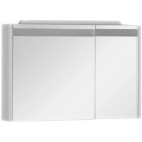 Зеркальный шкаф Aquanet Лайн 90 L 165582 с подсветкой Белый