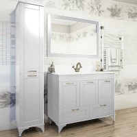 Тумба с раковиной Sanflor Ванесса 105/2 С0002145 Белая МДФ / ЛДСП