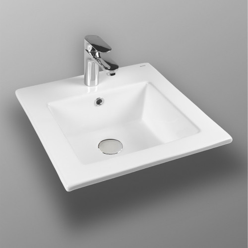 Раковина Bond 41 S06-410 Белая глянцевая фарфор полувстраиваемая