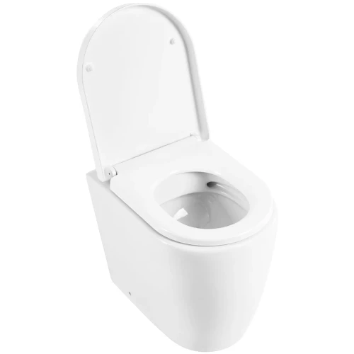 Унитаз BelBagno Marino BB105CBR/BB105SC приставной с сиденьем Микролифт фаянс приставной