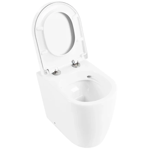 Унитаз BelBagno Marino BB105CBR/BB105SC приставной с сиденьем Микролифт фаянс приставной