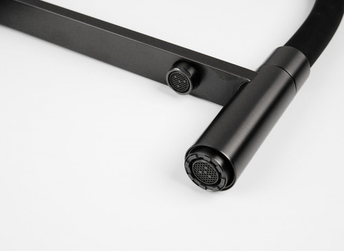 Смеситель для кухни Knotlor Infinity SS-16/GM цвет Вороненая сталь