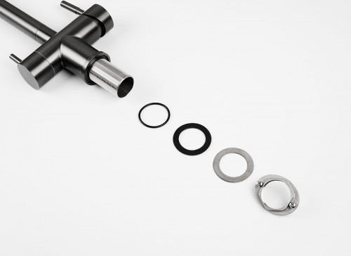 Смеситель для кухни Knotlor Infinity SS-16/GM цвет Вороненая сталь