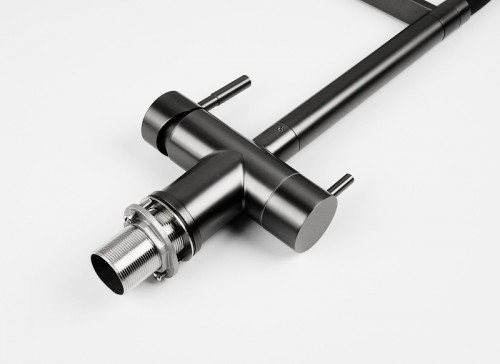 Смеситель для кухни Knotlor Infinity SS-16/GM цвет Вороненая сталь