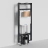Инсталляция WasserKRAFT Dinkel 58TLT.010.ME.RG04 для унитаза с клавишей смыва цвет Розовое золото