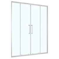 Душевая дверь Loranto 160 CS-AB04C-160 профиль Хром стекло прозрачное