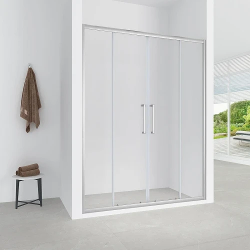 Душевая дверь Loranto 160 CS-AB04C-160 профиль Хром стекло прозрачное