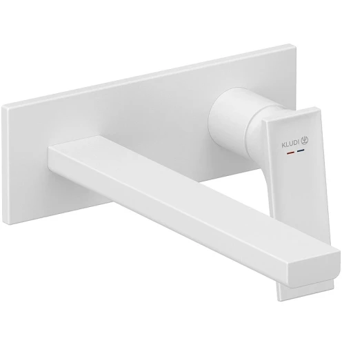 Смеситель для раковины Kludi Decus 542455375 Белый матовый