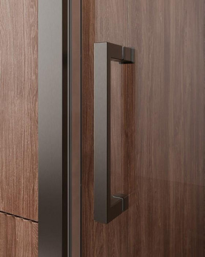 Душевая дверь Cezares Molveno 160 MOLVENO-BF-1-160-C-GM-IV профиль Оружейная сталь стекло прозрачное