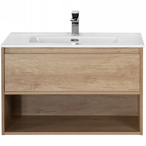 Тумба под раковину BelBagno Kraft 90 KRAFT-900-1C-SO-RNN подвесная Rovere Nebrasca Nature МДФ / ЛДСП