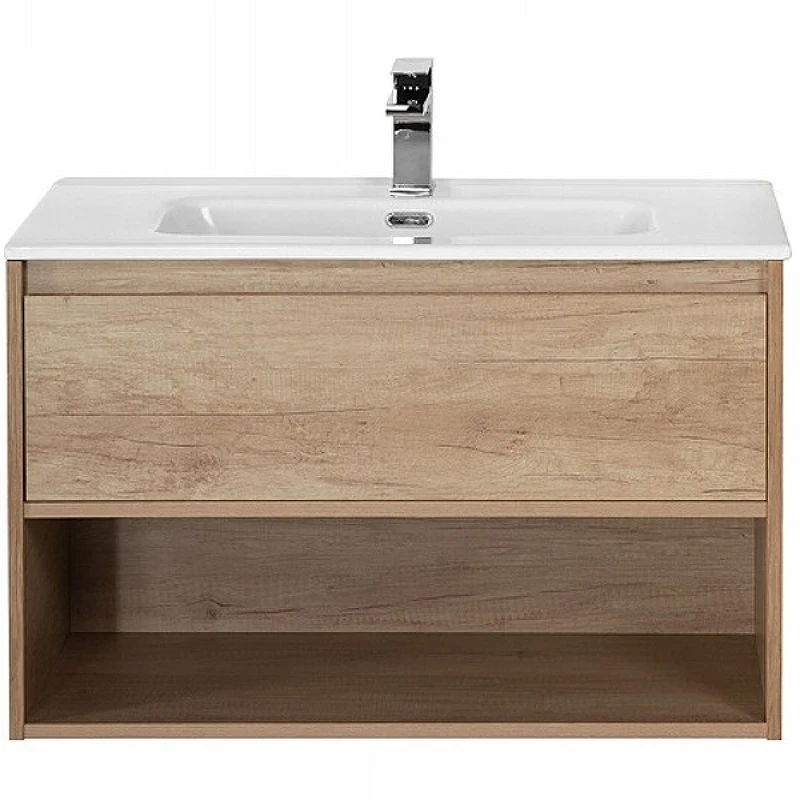 Тумба под раковину BelBagno Kraft 90 KRAFT-900-1C-SO-RNN подвесная Rovere Nebrasca Nature МДФ / ЛДСП