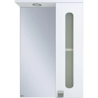 Зеркало со шкафом Misty Урал 50 R Э-Ура-04050-021П с подсветкой Белое