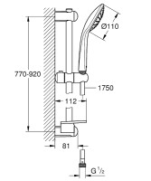 Душевой гарнитур Grohe Euphoria 110 Mono 27267001 Хром